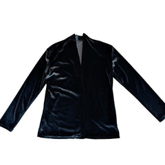 YICKYUE - Retro Velvet Shirt For Men Spring Autumn V-neck Long Sleeve Versatile Top Fashion Light Luxury Vintage Mature Shirts Streetwear