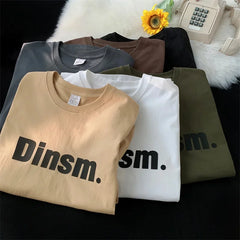HEARUJOY - T Shirt Oversized Cotton For Men White Men's Letter Print T-shirts Male Casual Wear 5XL Summer Tee Shirts Unisex Big Size