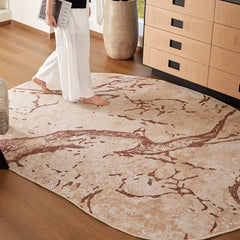YICKYUE - Retro Style Rugs for Bedroom Irregular Shape Living Room Decoration Large Carpet Fluffy Soft Lounge Floor Mat Thickend Plush Rug