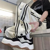 Hearujoy Men Fashion Straight Sweatpants Hip Hop Casual Jogging Streetwear Harajuku Trousers