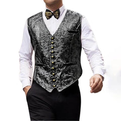 HEARUJOY - Autumn And Winter New Men's Solid Color V-Neck Vest Jacket French Retro Fashion Trend Slim Casual Breathable Niche Men's Tops
