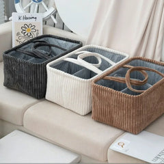 YICKYUE - Storage Baskets Hand-woven Sundries Basket Portable Household Clothing Toys Sorting Basket