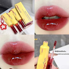 YICKYUE - Mirror Water Liquid Lipstick Crystal Jelly Lip Gloss Moisturizing Sexy Lip Plumper Lip Tint Makeup Long Lasting Korean Cosmetics