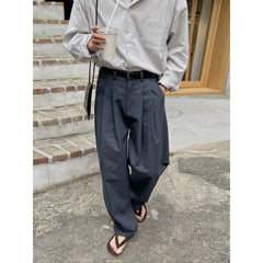 HEARUJOY - Korean Style Loose Fit Men's Suit Pants Summer New Arrival Fashionable Harem Casual Pants Trendy Versatile Long Pants
