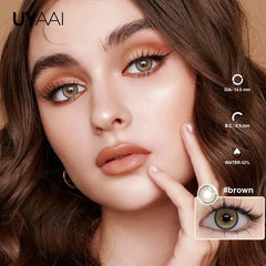 YICKYUE - NEW Colored Contact Lenses Natual Pupils Gray Contacts Lenses Green Pupils Women Makeup Blue Pupils Cosmetic Black Lenses