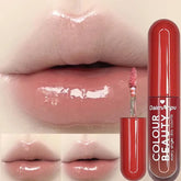 YICKYUE - 6 Color Hydrating Moisturizing Water Light Mirror Lipstick Lip Glaze Lasting Easy To Color Glass Shiny Sexy Lip Gloss Cosmetics