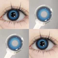 YICKYUE - 2PCS New Cosplay Contact Lenses for Eyes Anime With Degree Colorful Contacts Halloween Pupils Makeup Contact Lense 14.5mm