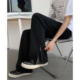 HEARUJOY - Black Casual Pants Men Fashion Gray Sports Pants Men Sweatpants Streetwear Korean Straight Pants Mens Joggers Trousers M-3XL