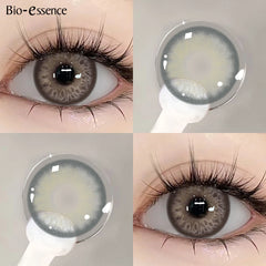 YICKYUE - 2pcs Colored Contact Lenses for Eyes Russian Girl Pro Blue Natural Gray Eye Lenses Green Lens Cosmetic Beauty Pupils