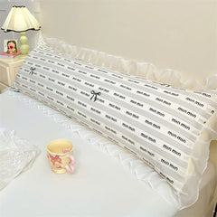 YICKYUE - Fresh Floral Length PIllowcase For Couple Double Lace Side Blostercase Home Bed Decor Sleeping Pillow Cover 48*120cm навол