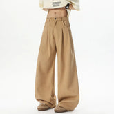 HEARUJOY - Corduroy Pants Men Oversized Fashion Black Casual Wide Leg Pants Men Streetwear Korean Loose Corduroy Suit Pants Mens Trousers