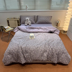 YICKYUE - 1pc Flower Print Comforter For Summer Autumn Winter,Pure Cotton Gauze Face Thick Quilt Core Blanket For Single Drop Shipping