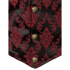 HEARUJOY - Men Retro Suit Waistcoat Formal Gothic Steampunk Victorian Single Breasted Vest Men's Clothing Sleeveless