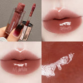 YICKYUE - 5 Colors Glass Water Gloss Mirror Lip Gloss Long Lasting Natural Waterproof Non Stick Cup Moisturizing Lip Gloss Lipstick Makeup