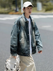 Hearujoy Autumn New Men Denim Jackets Korean style Male Patchwork Coat Streetwear Casual Couple Jacket Ins Tide Jean Jackets
