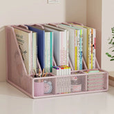 YICKYUE - Metal Desk File Organizer Multi-functional Space-saving Document Management Rack Integrated Storage Multi-layer Bookshelf