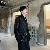 Hearujoy Male Shiny Blazers Stylish Sequin Decor Mens Blazer Suit Jackets Spring jacket men Dazzling Stage Clothing For singers