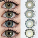 YICKYUE - Colored Contact Beauty Eyes Color Lenses Colorcon Water Light Natural Contact Lenses Blue lenses Makeup Green Contacts