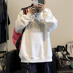 HEARUJOY - Men's Oversized Hoodie White 5XL Fashion Hoodies Oversize for Men Funny Print Man Casual Wear Hoody Male Sweatshirt