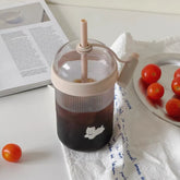 YICKYUE - 17oz Coffee Tumbler with Lid & Straw Reusable Leak Proof Drinkware Cold Cup for Women Men Travelers Home Office Travel Daily Use