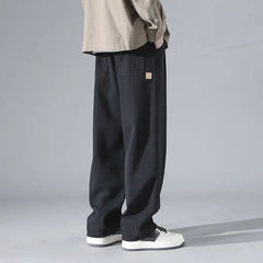 HEARUJOY - Japanese Retro for Men 2025 New Spring and Autumn Trendy Brand Men Trousers Loose Sweatpants Wide-leg Casual Straight Trousers