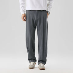 HEARUJOY - New Autumn Casual Suit Pants Korean Men's Pants Straight Loose Sweatpants Soft Wide Leg Long Baggy Business Trousers