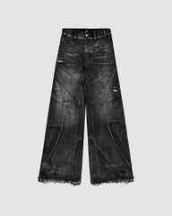 Hearujoy Streetwear New Fashion Y2K Goth Baggy Jeans Men Clothing Casual Punk Vintage Jeans Harajuku High Waist Wide Leg Pants