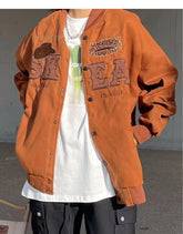HEARUJOY - Fashion Japanese Mens Baseball Jacket Letter Embroidery Color Blocking College Unisex Coats Spring Trend Harajuku Outwear