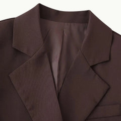 HEARUJOY - Casual Lapel Blazer Jacket Lapel Jacket Casual Jacket 72-74.5 Cm Women Blazer Brand New Condition Cuff Buttons Design