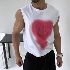 Hearujoy Casual Slim Vest Men's Trend Fitness Sports Quick-drying Sleeveless T Shirt Top Muscle Man Jersey Vests Loose Fitness Sweatshirt