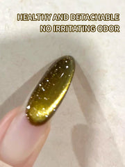 YICKYUE - 10ml Cat Eye Gel Nail Polish Set 6 Pcs Magnetic Sparkle Diamond Glitter brown golden blue Velvet Ice Jelly Gel Polish