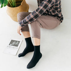 Hearujoy 6 Pairs Men Women Cotton Socks Pure Color High Quality Soft Breathable White Black Business Summer Casual Men socks Large Size