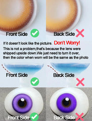 YICKYUE - Brown Color Contact Korean Big Eyes Lens Cosplay Contacts Orange Eye Makeup High Quality Fast Shipping