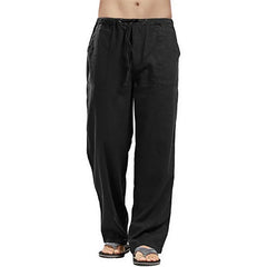 HEARUJOY - Straight Leg Casual Pants for Men European American Style Comfort Fit Work Trousers Spring Autumn Office Wear
