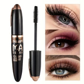 YICKYUE - 1 PC Waterproof 3D Mascara Thick Long Smudge-proof Plump Encrypted Long-lasting Curling Large Eye Makeup with 360° Spiral Brush