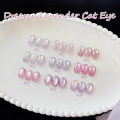 YICKYUE - WS 4-Color Spring Summer Nails Ice Transparent Blue Glass Bead Cat Eye Gel Nail Polish Popular Whitening Versatile Upgrade Gel