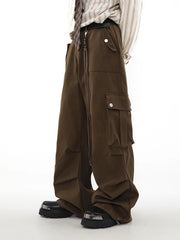 Hearujoy Wide Cargo Pants Men Baggy Oversize Cargo Trousers Male Oversize Loose Casual Streetwear Hip Hop Pocket Spring