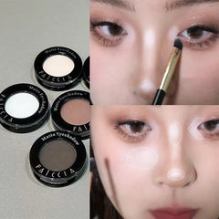YICKYUE - Monochrome Matte Brown Eyeshadow Makeup Waterproof Lasting Shiny Green Eye Makeup Natural Brighten Eyeshadow Highlighter Palette