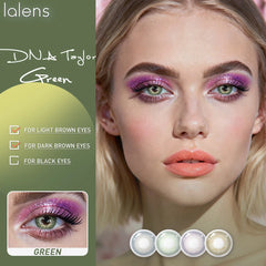 YICKYUE - 1 Pair Prescription Soft Colored Contact Lenses, Natural Pupil Effect, for Daily Beauty, Office, Commute, Dating & Casual Outing