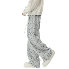 HEARUJOY - Printed Casual Pants Men Oversized Wide Leg Pants Men Sweatpants Streetwear Hip-hop Loose Straight Pants Mens Joggers Trousers