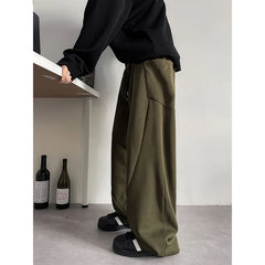 Hearujoy Mens Chic Pocket Long Pants Autumn New Men's Casual Mopping Trousers Harajuku Streetwear Sport Running Sweatpants 5XL-M