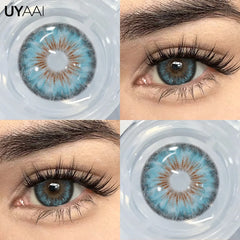 YICKYUE - NEW Cleopatra Series Contact Lenses Cosmetics Eye Color Lenses Woman Accesories Black Lens Makeup Beauty Brown Lenses