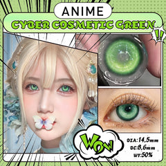 YICKYUE - 10Pcs Daily Disposable Anime Cosplay Colored Contact Lenses 1 Day Wholesale Cyber Cosmetic Soft Eye Contacts for Coser