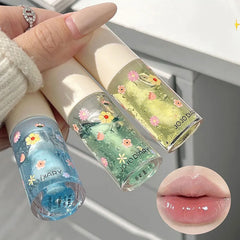 YICKYUE - Lip Balm Transparent Dilute Lip Lines Student Parity Lemon Flavor Lip Gloss Men's and Women's Makeup Skin Care