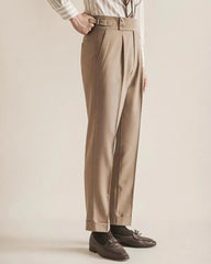 HEARUJOY - White High Waist Business Slim Fit Men's Suits Pants Korean Reviews Many Summer Male Suit Trousers 2025 Stylish Spring Clothes