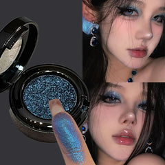 YICKYUE - Metallic Glitter Smoked Green Eyeshadow Cream Chameleon Blue Sparkling Shimmer Highlighter Eyeshadow Palette Eye Shadow Makeup
