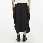 Hearujoy Original Design Y2k Loose Culottes Men Trend Dark Wide-leg Pants New Casual Pants Pleated Genderless Culottes