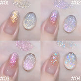 YICKYUE - 1-12pcs TC Dream Fairy Sequin Gel Nail Polish Whitening Super Glitter Fine Glitter Nail Salon Exclusive Essential Nail Art