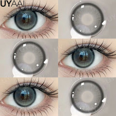 YICKYUE - Colored Contact Makeup Natural Brown Eye Lenses Lovesick Series Cosmetics Gray Lenses Woman Makeup Green Beauty Contacts