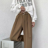 HEARUJOY - Korean Men Italian Style Naples Suit Pants Oversized Sagging Sensation Loose Straight Trousers Spring Summer Ins Trendy Pants